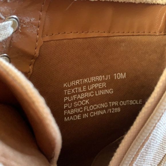 Madden Girl Combat Boots Womens Size 10 Kurrt White Beige Canvas Zip new - Picture 7 of 9